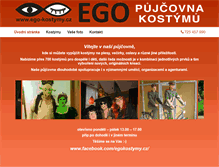 Tablet Screenshot of ego-kostymy.cz